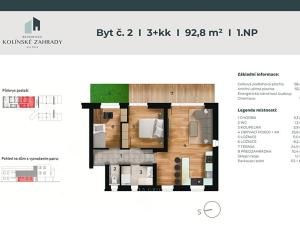 Prodej bytu 3+kk, Kolín, 92 m2