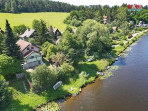 Prodej chaty, Týn nad Vltavou - Hněvkovice na levém břehu Vltavy, 67 m2