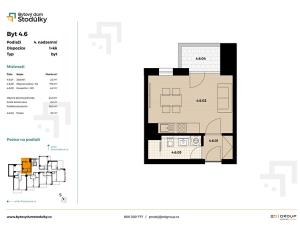 Prodej bytu 1+kk, Praha - Stodůlky, U Řepory, 27 m2