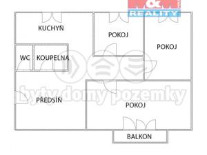 Prodej bytu 3+1, Milevsko, Písecké předměstí, 75 m2