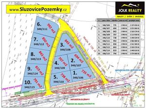 Prodej pozemku pro bydlení, Služovice, 843 m2