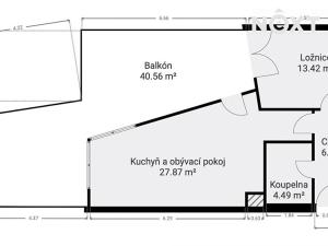 Prodej bytu 2+kk, Praha - Kamýk, Kramperova, 58 m2