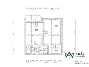 Prodej bytu 1+1, Ústí nad Labem - Klíše, Mezidomí, 54 m2