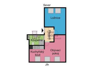 Prodej bytu 2+kk, Třeboň - Třeboň II, Svobody, 59 m2