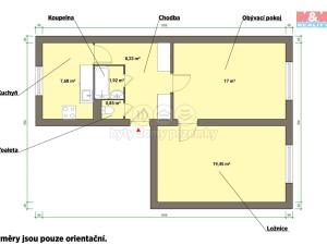 Prodej bytu 2+1, Cheb, Kosmonautů, 55 m2