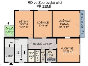 Prodej rodinného domu, Písek, Zborovská, 180 m2