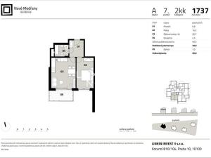 Prodej bytu 2+kk, Praha - Modřany, Zlochova, 49 m2