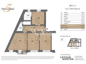 Prodej bytu 3+1, Praha - Nové Město, Truhlářská, 113 m2