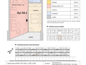 Prodej bytu 2+kk, Sezimovo Ústí, náměstí Tomáše Bati, 52 m2