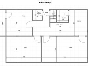 Prodej bytu 3+1, Rousínov, Polní, 73 m2