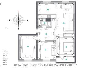 Prodej bytu 4+1, Hradec Králové, Na Rozhraní, 93 m2