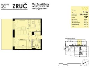 Pronájem bytu 1+kk, Zruč-Senec - Zruč, Sportovní, 57 m2