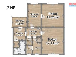 Prodej rodinného domu, Lužany, 106 m2