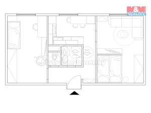 Prodej bytu 2+1, Český Těšín, Frýdecká, 52 m2