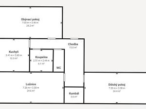 Prodej bytu 3+1, Milovice, Lesní, 113 m2