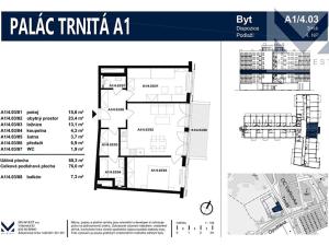 Prodej bytu 3+kk, Brno, Trnitá