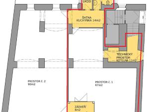 Pronájem obchodního prostoru, Strakonice - Strakonice I, Velké náměstí, 67 m2