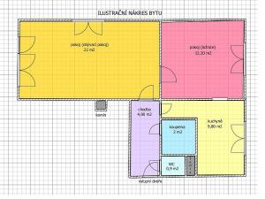 Prodej bytu 2+1, Lanškroun - Žichlínské Předměstí, Husova, 57 m2