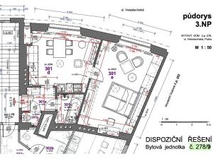 Prodej bytu 2+kk, Praha - Veleslavín, Veleslavínská, 54 m2