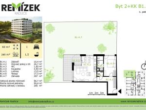 Prodej bytu 2+kk, Praha - Radlice, U Komína, 59 m2