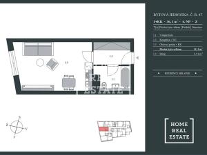 Prodej bytu 1+kk, Praha - Smíchov, Pod Barvířkou, 36 m2