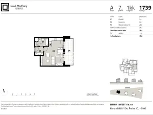 Prodej bytu 1+kk, Praha - Modřany, Zlochova, 38 m2