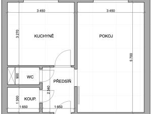 Pronájem bytu 1+1, Praha - Hostivař, plukovníka Mráze, 39 m2