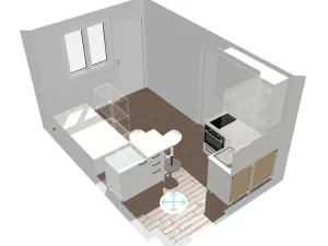 Pronájem bytu 2+kk, Praha - Chodov, Čenětická, 32 m2