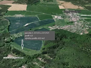 Prodej podílu pole, Černé Voděrady, 633 m2