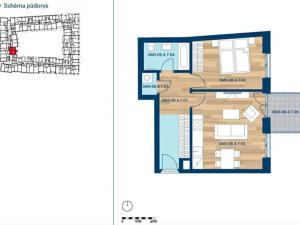 Pronájem bytu 2+kk, Praha - Smíchov, 55 m2