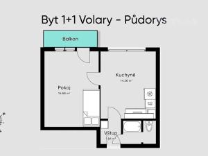 Prodej bytu 1+1, Volary, Sídl. Míru, 39 m2