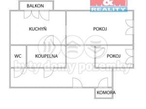 Prodej bytu 2+1, Ostrava - Poruba, Mongolská, 46 m2