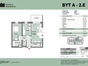 Prodej bytu 3+kk, Velká Bystřice, 64 m2