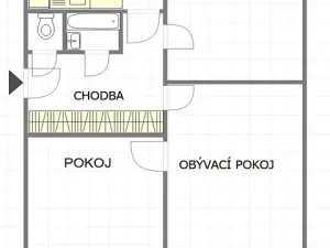 Prodej bytu 3+1, Uherský Brod, Obchodní, 71 m2