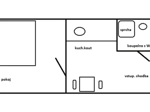 Pronájem bytu 1+1, Praha - Žižkov, Cimburkova, 32 m2