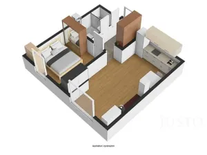 Pronájem bytu 2+kk, Hostivice, Za Mlýnem, 44 m2