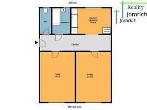 Prodej bytu 2+1, Jablonec nad Nisou, Mlýnská, 90 m2