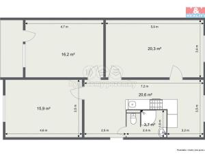 Pronájem bytu 3+1, Horní Slavkov, Školní, 77 m2