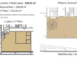 Pronájem obchodního prostoru, Praha - Smíchov, Radlická, 228 m2