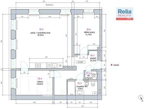 Pronájem bytu 3+kk, Liberec, Kostelní, 73 m2