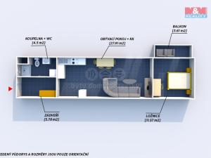 Prodej bytu 2+kk, Plzeň, Pallova, 53 m2