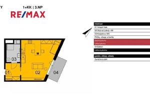 Pronájem bytu 1+kk, Praha - Smíchov, Kobrova, 43 m2