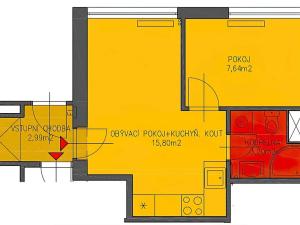 Pronájem bytu 2+kk, Praha - Strašnice, V olšinách, 30 m2