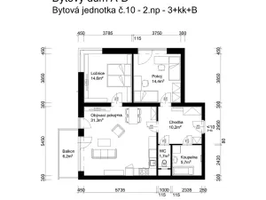 Prodej bytu 3+kk, Lanškroun, Vančurova, 87 m2