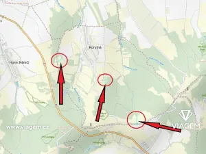 Prodej podílu pole, Korytná, 1383 m2