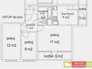 Pronájem bytu 3+1, Praha - Bohnice, Vratislavská, 65 m2