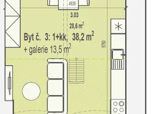 Prodej bytu 1+kk, Strakonice, Na Dubovci, 51 m2