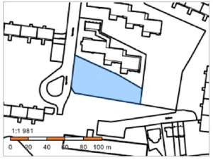 Prodej komerčního pozemku, Praha - Krč, Tajovského, 2300 m2