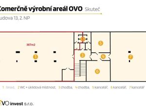 Pronájem výrobních prostor, Skuteč, Husova, 387 m2