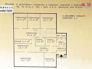 Prodej obchodního prostoru, Kostelec nad Orlicí, Mánesova, 207 m2